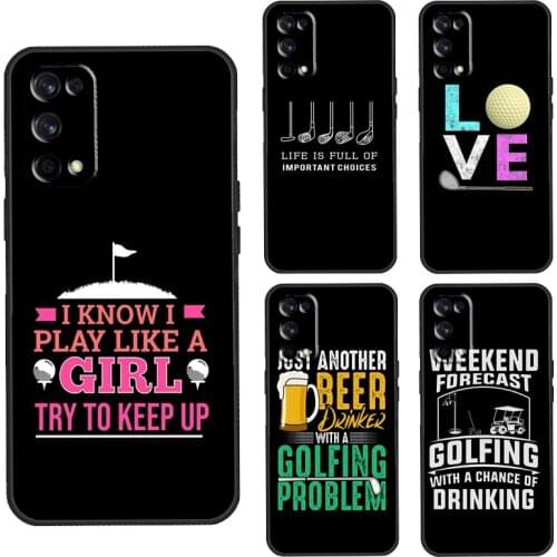 Love Golf Case For Realme C3 C11 C15 GT Neo Q3 6 7 8 Pro Cover For OnePlus 8 Pro 8T Nord 9 Pro Shell
