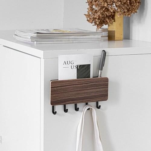 New Wall-hung Type Wooden Decorative Wall Shelf Sundries Storage Box Prateleira Hanger Organizer Key Rack Wood Wall Shelf