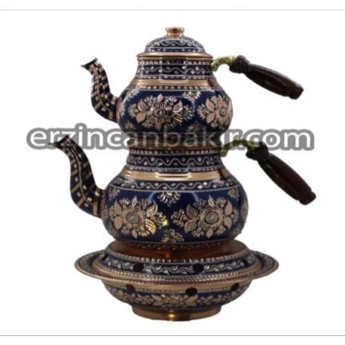 Çekiç desen Kung Fu çay Drinkware sofra Saf Bakır El Dövmesi Çaydanlık