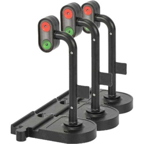 Scene Rail Transit traffic lights Signal Light Accessories Wooden Track