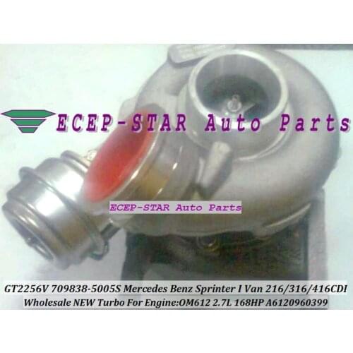 GT2256V 709838 709838-0005 709838-0004 709838-0003 A6120960499 A6120960599 A6120960699 Turbo Sprinter 216 316 416 CDI OM612 2.7L