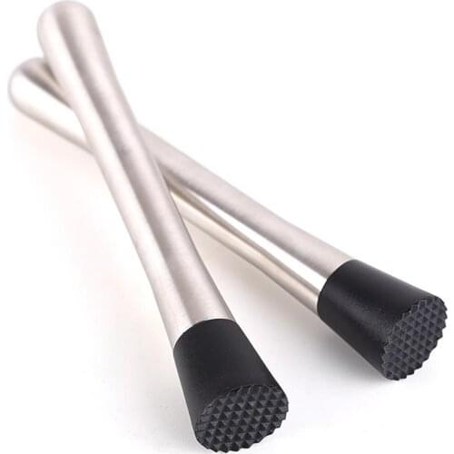 Cocktail Muddler Barware Mojito Cocktail Stainless Steel Bar Mixer DIY Drink Fruit Muddler Crushed Ice Barware Bar Tool