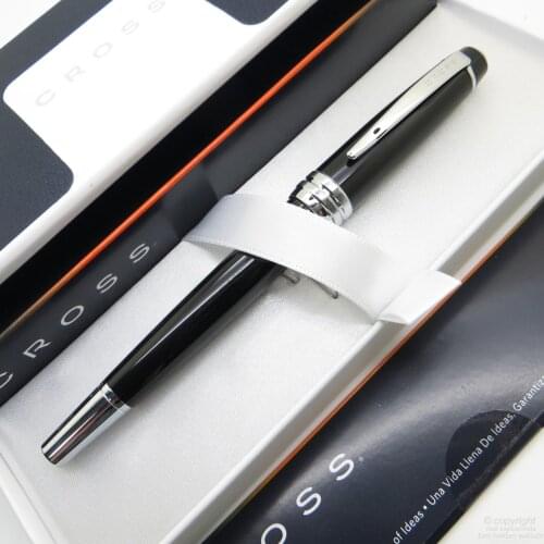 Cross AT0455S-7 Bailey Black Lacquer Roller Pen | İsme Special Pen