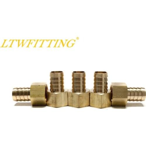 LTWFITTING Brass Fitting Coupler 3/4" Hose Barb x 3/4" Female NPT Fuel Boat