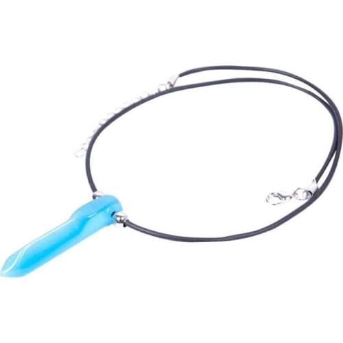 Fashion Cosplay Necklace Pendant Charms Women Men Jewelry Blue Anime Necklace