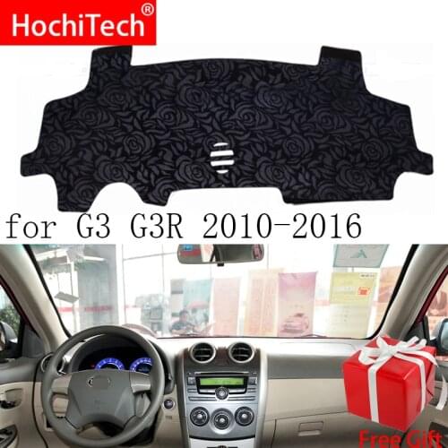 Rose Pattern Non-slip Dashmat Dash Mat Dashboard Cover Pad Cover Carpet Car Sticker for BYD G3 G3R 2010 2011-2016 Car Styling