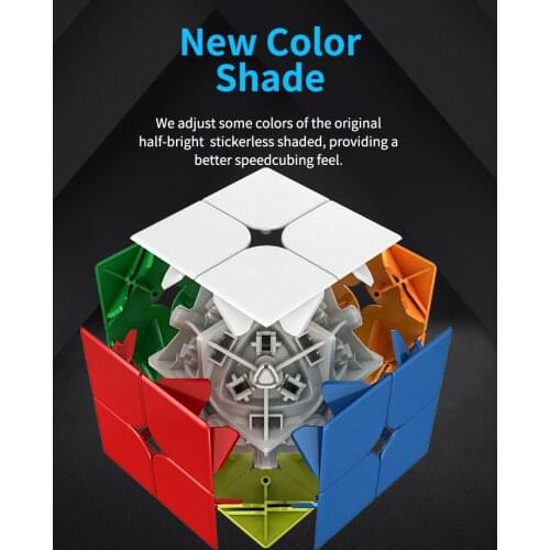 2019 Newest MoYu YJ8265 WeiPo WR 2x2 Magic Cube Standard Version 2x2 Kids Toy cubo magico - Black