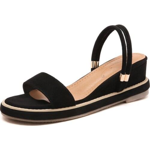 2018 new sandals summer fashion wedge with two wear size code 32-43 student sandals 18413