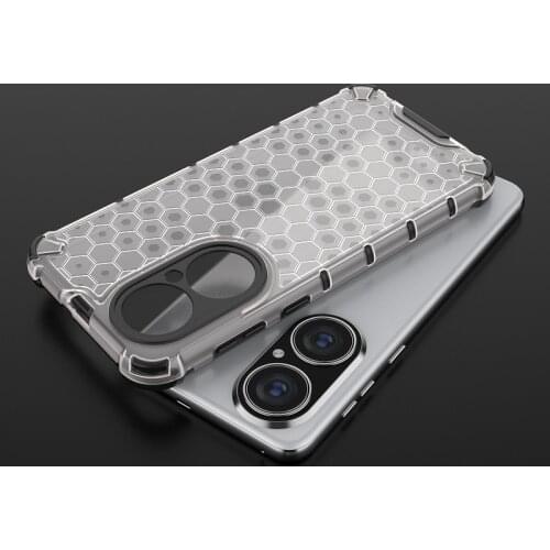 Shockproof Case For Huawei P50 Pro P50Pro Honeycomb Design Armor Bumper Cover For Huawei P 50Pro P50 Protective Shell Coque Case