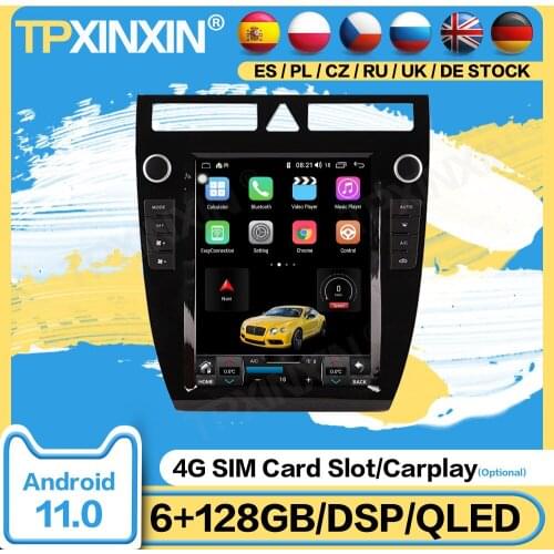 Tesla Radio 2 Din Stereo Screen Recorder Android For Audi A6 1999 2000 2001 2002 2003 GPS Player Auto Audio Head Unit