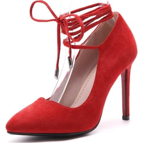 The spring of 2018 the new bind high with fine with shallow mouth 43 light mouth bride shoes size code 33-18225