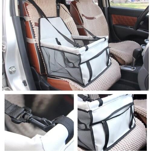 High Quality Pet Dog Bulldog Car Single Seat Cover Pet Blastic With Unfold Pet Carrier Bag 4 Colors