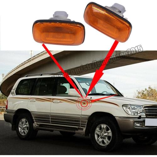 Amber Side Marker LED Signal Light For toyota Land Cruiser fj100 LC100 1998-2005