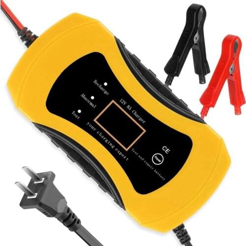 Car Battery Charger 8A 12V Fully Automatic Battery Charger with LCD Sn for Car Motorcycle Lead Acid Battery
