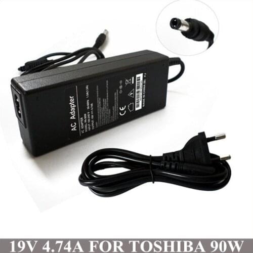 19V 4.74A 90W AC Adapter Laptop Charger Carregador Portatil For Toshiba Satellite C840 C850 C850D C855 C855D