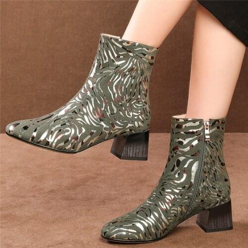 New Women Faux Suede Rough Heels Bling Bling Glitters Wedding Party Pumps Shoes Lady High Top Round Toe Ankle Boots Casual Shoes