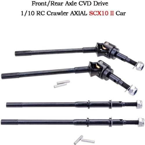 Hard Steel Front Rear Axle CVD AR44 Universal Drive Shaft for 1/10 AXIAL SCX10 II 90046 90047 RC Car