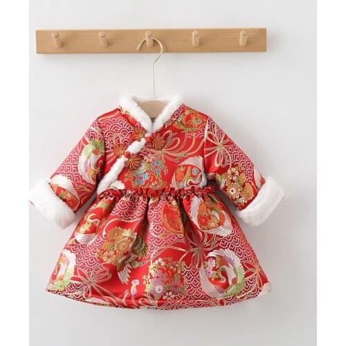 Winter New Baby Girls Chinese New Year Chesongam Dress