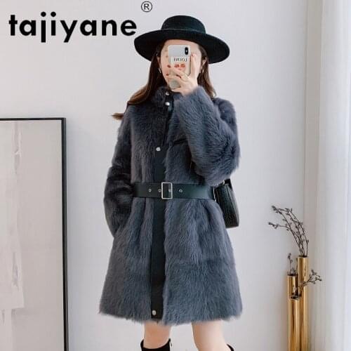 Winter Women Coats 2021 Real Fur Coat Womens Genuine Wool Jackets Woman Sheep Shearing Jacket Luxury Casacos TN1456