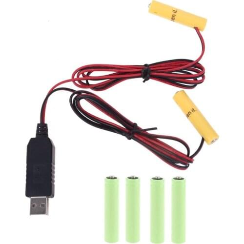 4.5V AA AAA Battery USB Power Supply Cable Can Replace 3pcs AA AAA 1.5V Battery 270B
