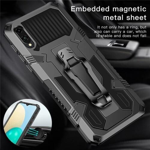Armor Case For Samsung Galaxy A02 Case Shockproof Stand Holder Belt Clip Holster Cover For Samsung Galaxy A02 A 02 A022F 6.5