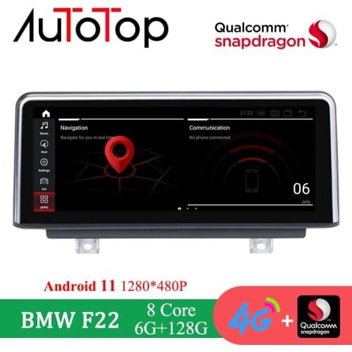 AUTOTOP 8.8" Android 10.0 Car Multimedia Player GPS Audio Radio Navigation ForBMW 2 Series coupe 2015 F22 NBT Car Radio DVD GPS