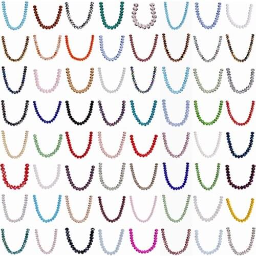 Rondelle Mixed Glass Crystal Craft 8mm Making Beads Lots Findings Wholesale 100pcs Spacer Faceted Jewelry Necklace Loose Charms