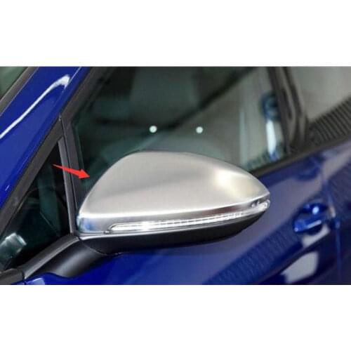 2pcs Car Rearview Mirror Case Side Mirror Chrome Matt Cover trim For VW GOLF 7 MK7 GOLF R