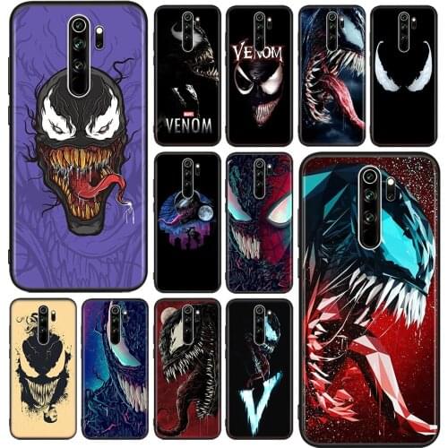 Marvel Dark Venom For Xiaomi Redmi Note 10S 10 9 9S 9T 8T 8 7 6 5 Pro Max 5A 4X 4 5G Soft Silicone Phone Case