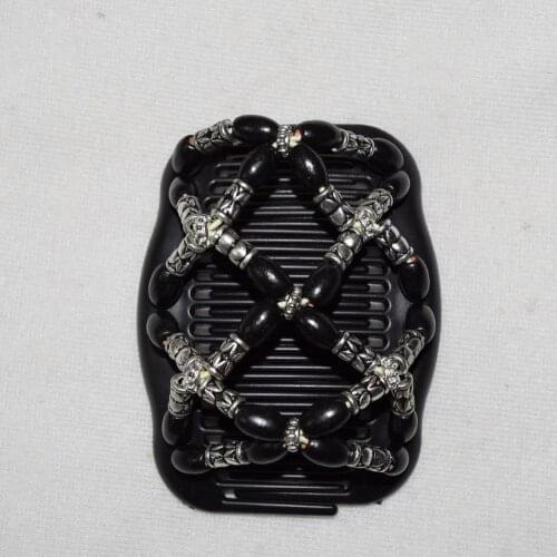 Black and silver beads magic comb 100 pcs/lot classical comb Easy to Use professional lady hair tidy up