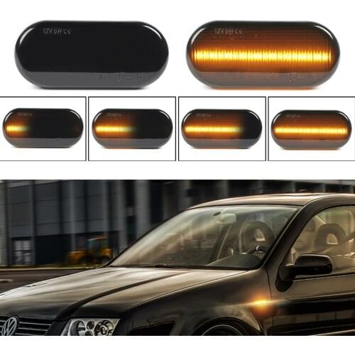 Dynamic LED Side Marker Blinker Turn Signal Light For VW MK3 Golf MK4 Golf Jetta GTI R32 Beetle Bora B5 B5.5 Passat Polo Sharan