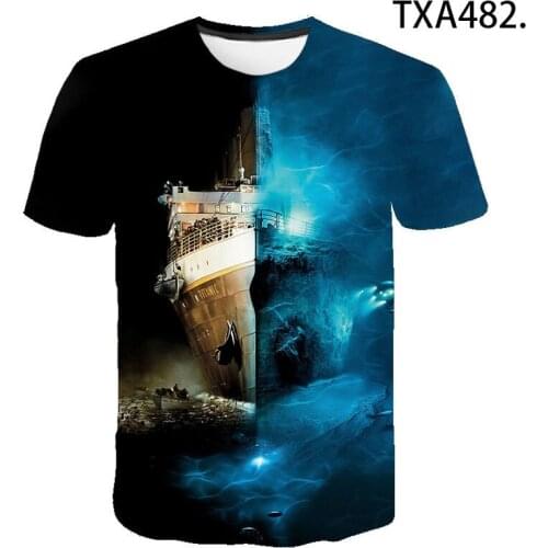 Titanic 3D Print T Shirt Men Women Children Summer Short Sleeve Love TV Titanic Fashion T-Shirt Harajuku Boy Girl Cool Tops Tee