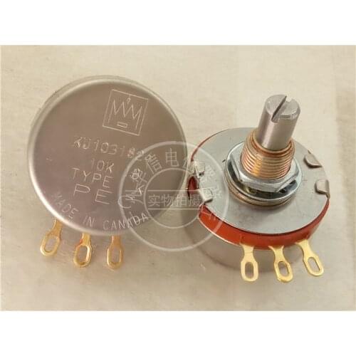 Canada PEC KU1031S24 10K Single Potentiometer Gold Plated Feet