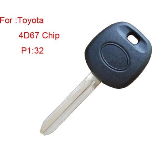 Transponder Key For Toyota With ID4D67 Chip TOY43 Blade (Soft Rubber) 5PCS/lot