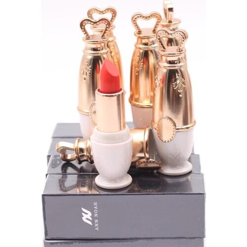 Fashion Rouge Annnoah Easy to Wear Longlasting Water Resistance Moisturize 8 Popular Colors Lipstick