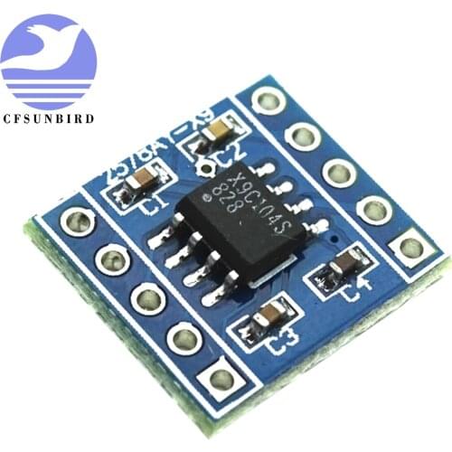 X9c104 digital potentiometer module 100 digital potentiometer to adjust the bridge balance