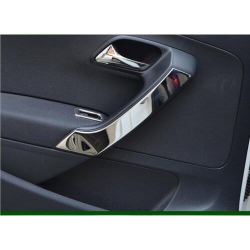 High quality interior door armrest sequins Handle stickers 2011-2017 for POLO