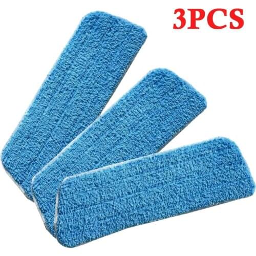 Household Soft Flat Mop Microfiber Mop Head Dust Cleaning Pad Floor Cleaner DIY