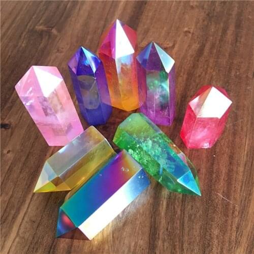 Natural quartz angels aura clear point tower crystals healing stone for home decoration