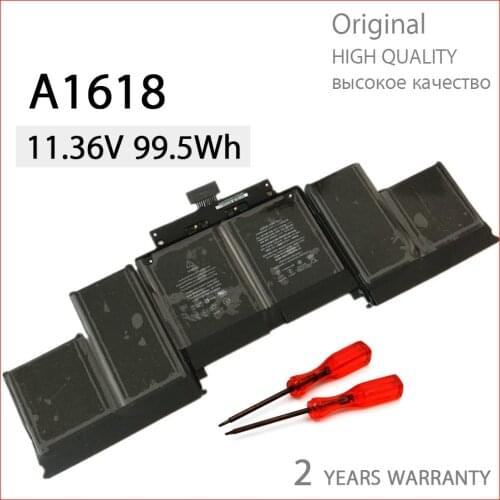 Genuine A1618 Battery For Apple MacBook Pro 15" Retina A1398 2015 year 020-00079 MJLQ2LL/A MJLT2LL/A MC975 ME665 ME293 original