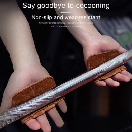 Gym Fitness Half Finger Gloves Anti Slip Cross Training Workout Grip Gloves Power Weight Lifting Bodybuilding Hand Protector