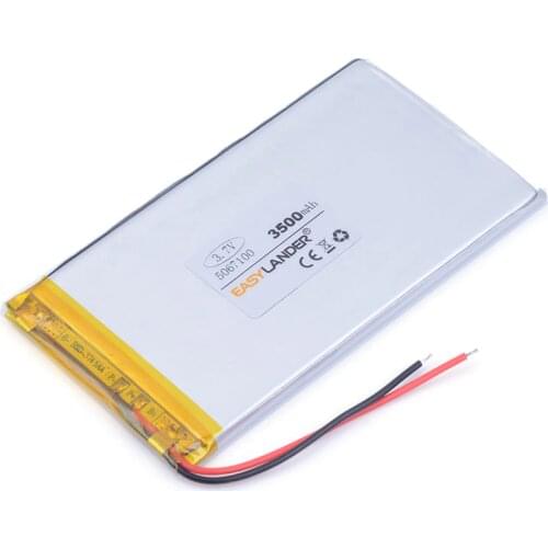 Tablet pc 3.7V 3500mAH (polymer lithium ion battery) Li-ion battery for tablet pc 7 inch 8 inch 9inch 5067100 Free Shipping