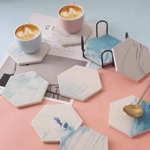Coaster creative natural diatom mud tea ceremony dining table thick insulation pad custom water cup ins wind non-slip placemat
