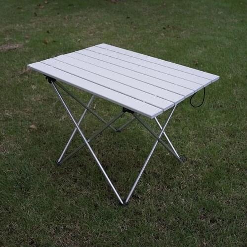Portable Aluminum Alloy Ultra-light Foldable Outdoor Dining Table Family Party Barbecue Camping Table