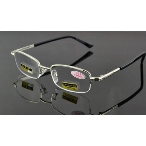 HD resin anti-fatigue non spherical lenses Reading glasses Advanced alloy frame with glasses case +1 +1.5 +2 +2.5 +3 +3.5 +4