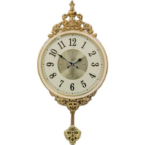 Luxury Nordic Wall Clock Golden Living Room Decoration Creative Fashion Clocks Wall Home Decor Mute Clock Mechanism Mind Gift