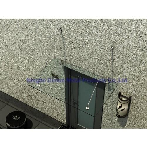 Dimon high quantity glass canopy / awning bracket stainles steel 304 bracket door awning bracket glass canopy fittings DM-YP 002