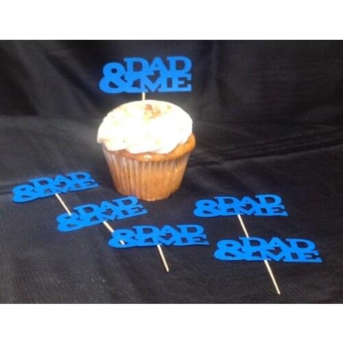 Fathers Day Cupcake toppers wedding bridal shower valentines day party food picks Birthday baby baptism toothpick