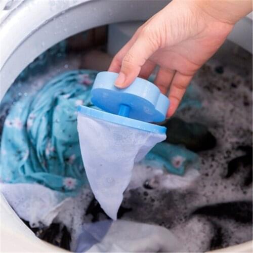 Hair Removal Catcher Filter Mesh Cleaning Bag Dirty Fiber Collector Washing Machine Filter Laundry Balls Discs-1pcs