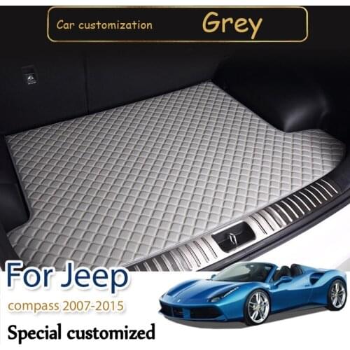 High quality Boot Mat Trunk Liner Cargo Carpet Car Trunk Mat For Jeep compass 2007 2008 2009 2010 2011 2012 2013 2014 2015